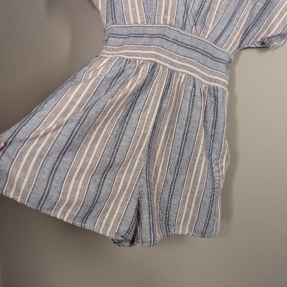 American Eagle Striped Cotton Romper – Size XS - Picture 4 of 8